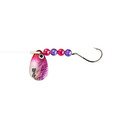 Lindy Spinner Rig, #3 Indiana Blade, Single Hook - Purple Smelt - Precision  Fishing