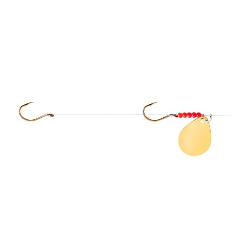Little Joe 2-Hook Crawler Harness, #2 Colorado Blade, #4 Hook - Gold -  Precision Fishing