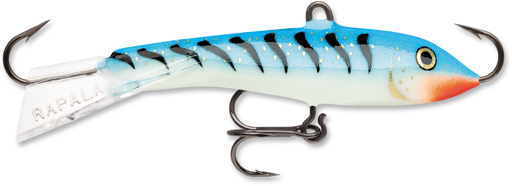Rapala Jigging Rap #03 (3/16 oz) - Glow Blue Tiger - Precision Fishing Rapala Jigging Rap #03 (3/16 oz) - Glow Blue Tiger - Precision Fishing