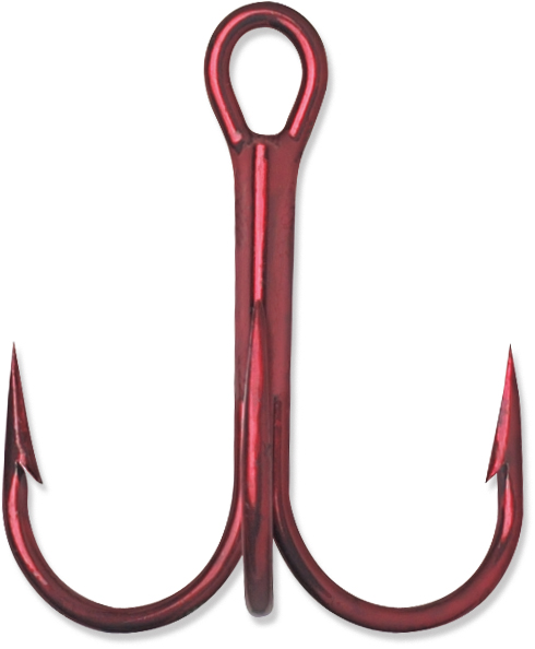 VMC Barbarian Treble 2x Hook #6 Hook Size Black//Nickel Package of 7