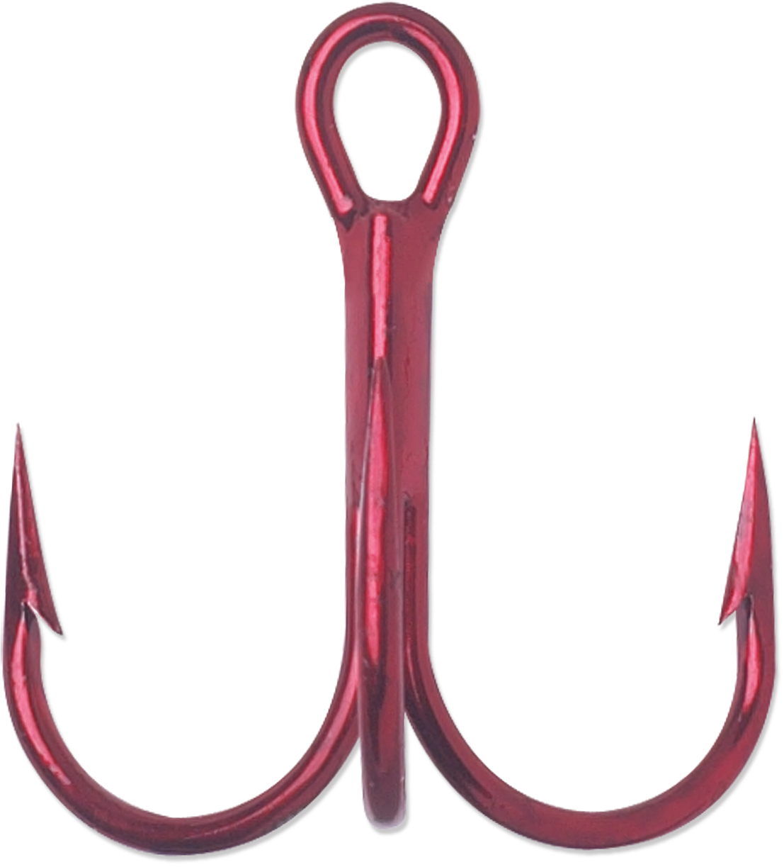 VMC 9651 Round Bend Treble Short Shank 1X Hook #6 - Tin Red (25 Pack) - Precision Fishing VMC 9651 Round Bend Treble Short Shank 1X Hook #6 - Tin Red (25 Pack) - Precision Fishing