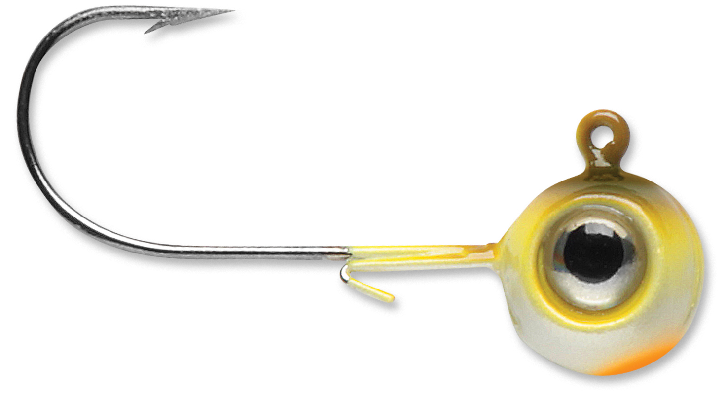 VMC Neon Moon Eye Jig 3/8 oz. - Yellow Perch (4 Pack) - Precision Fishing