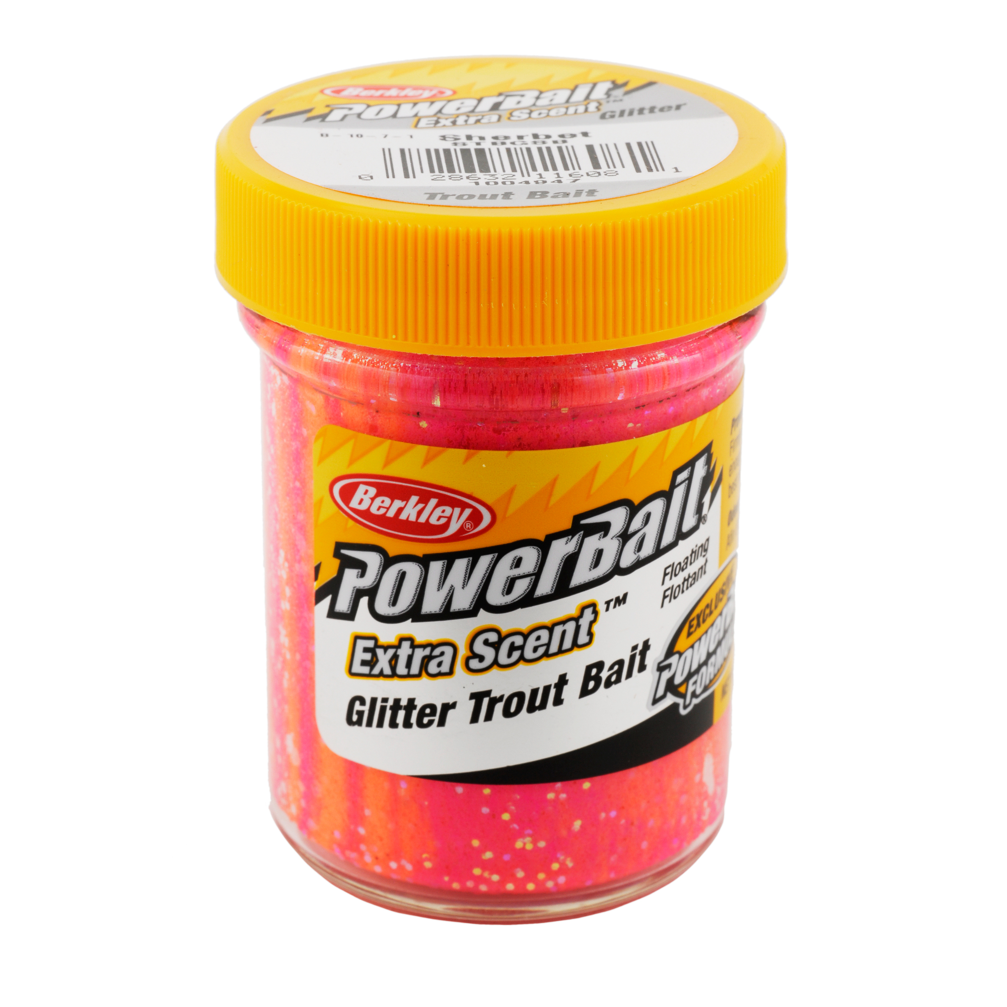 Berkley PowerBait Glitter Trout Bait - Sherbet (1.8 oz. Jar
