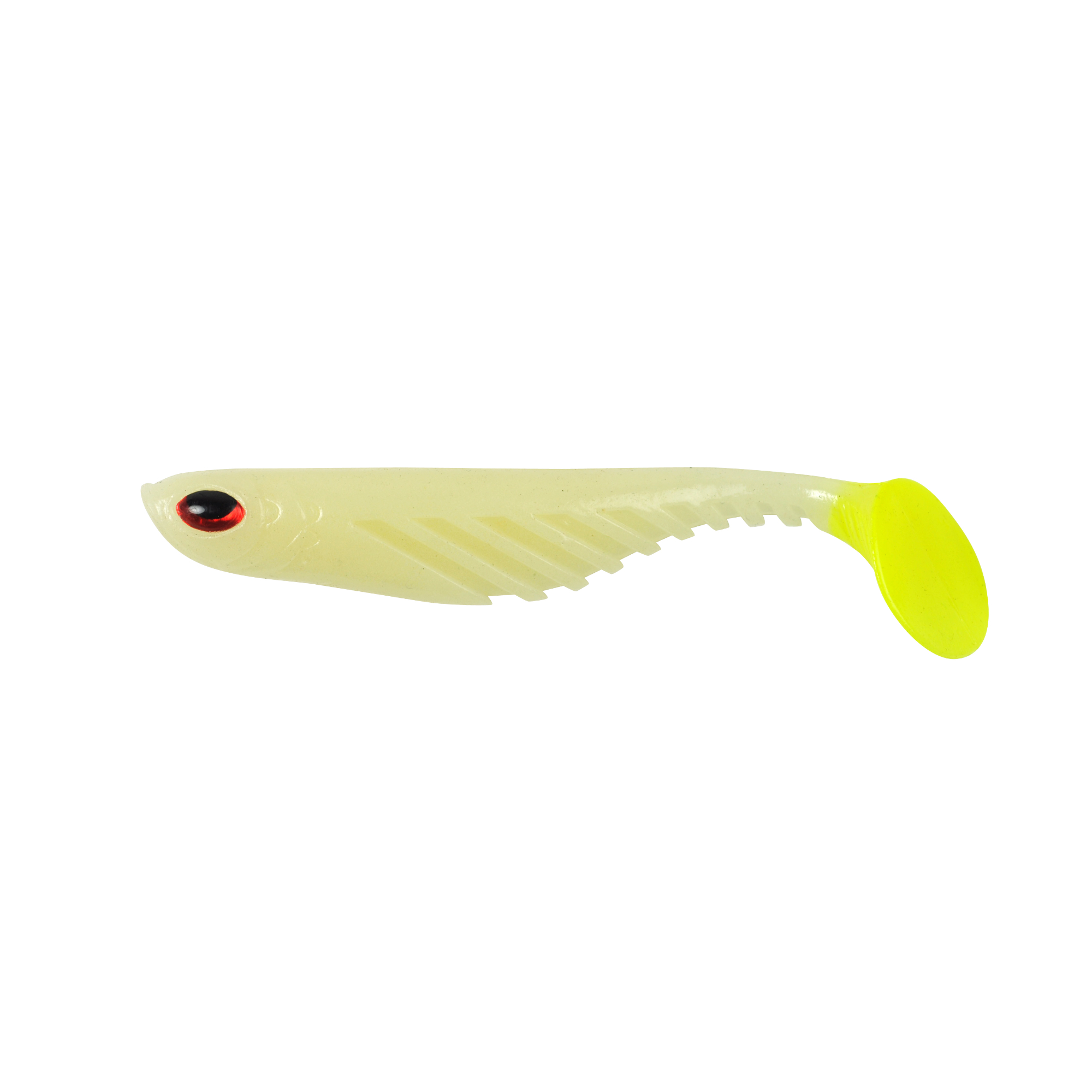 Berkley PowerBait Ripple Shad 4 - Glow/Chartreuse (5 Pack) - Precision  Fishing