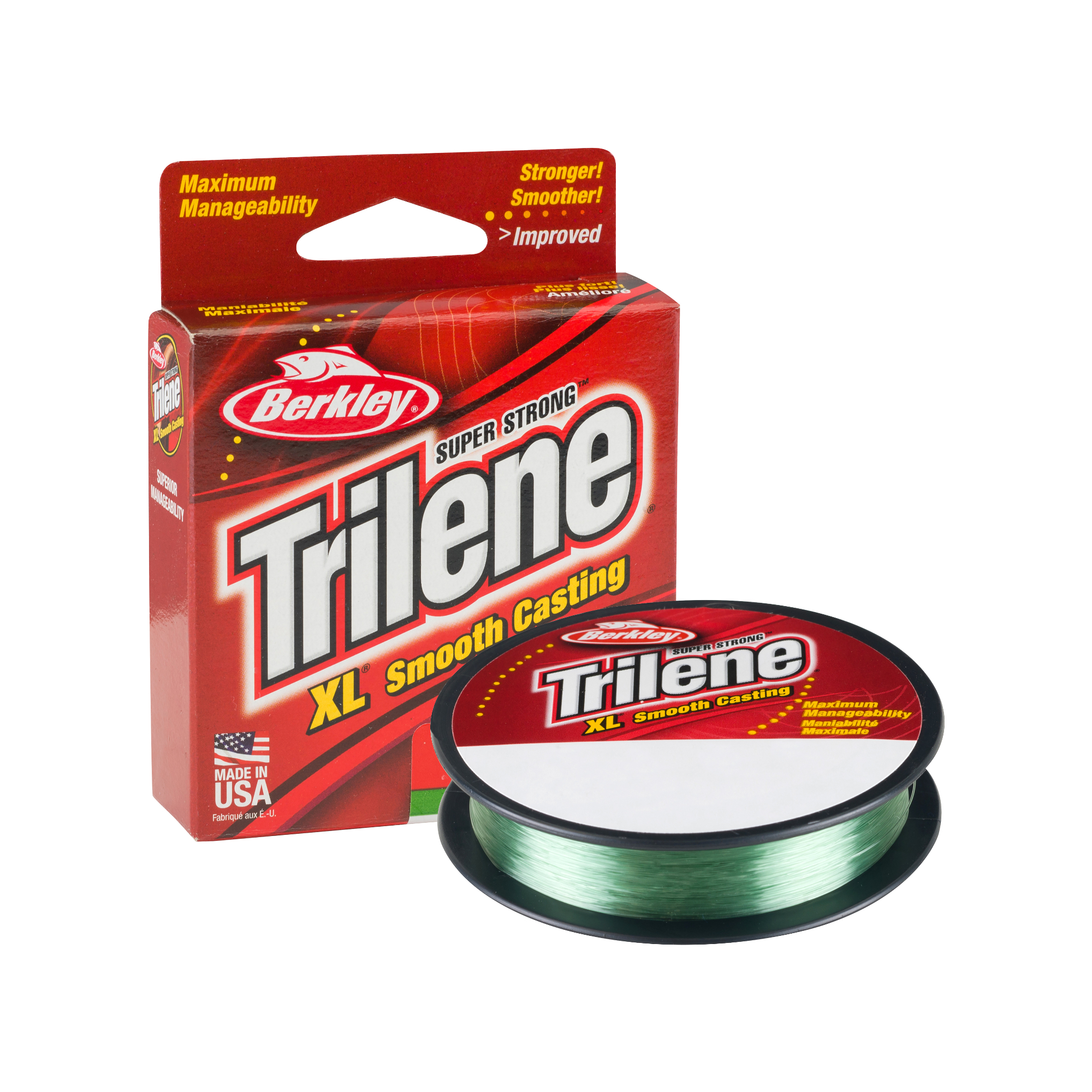 Berkley Trilene XL 17 lb. Monofilament Fishing Line, Low-Vis Green