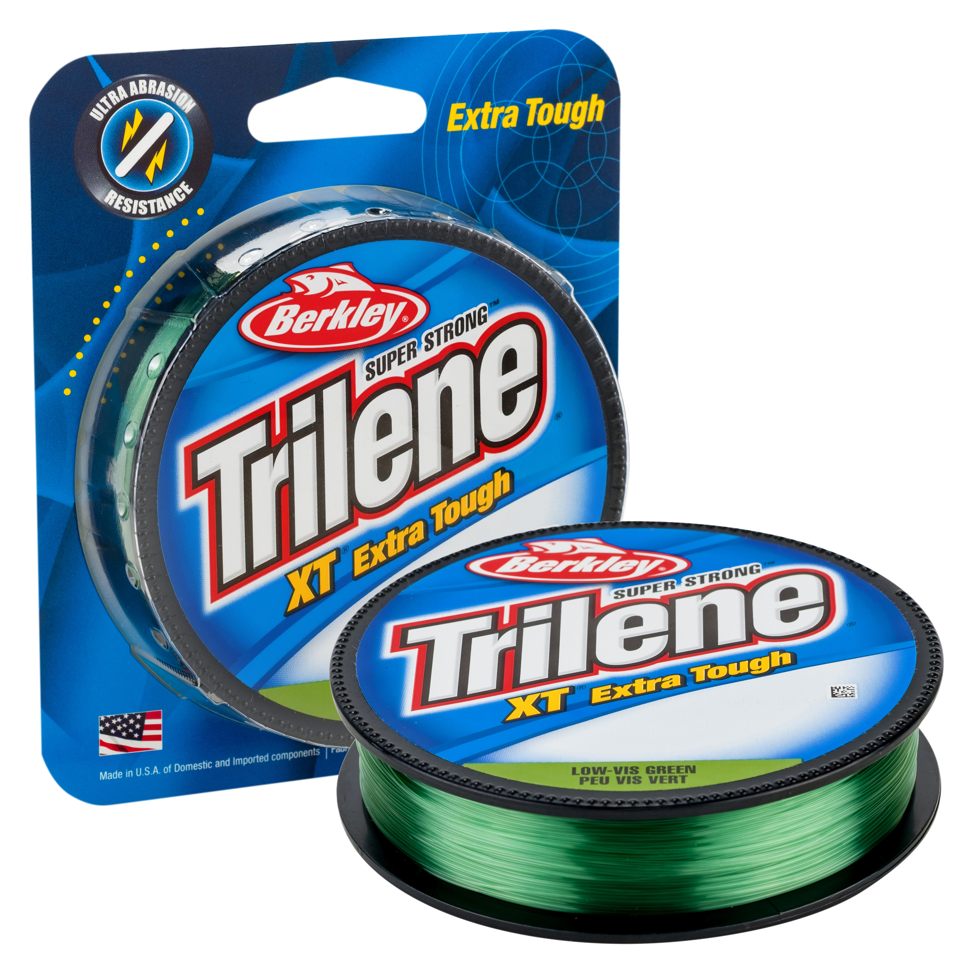 Berkley Trilene XT 4 lb. Monofilament Fishing Line, Low-Vis Green - 330 Yds  - Precision Fishing