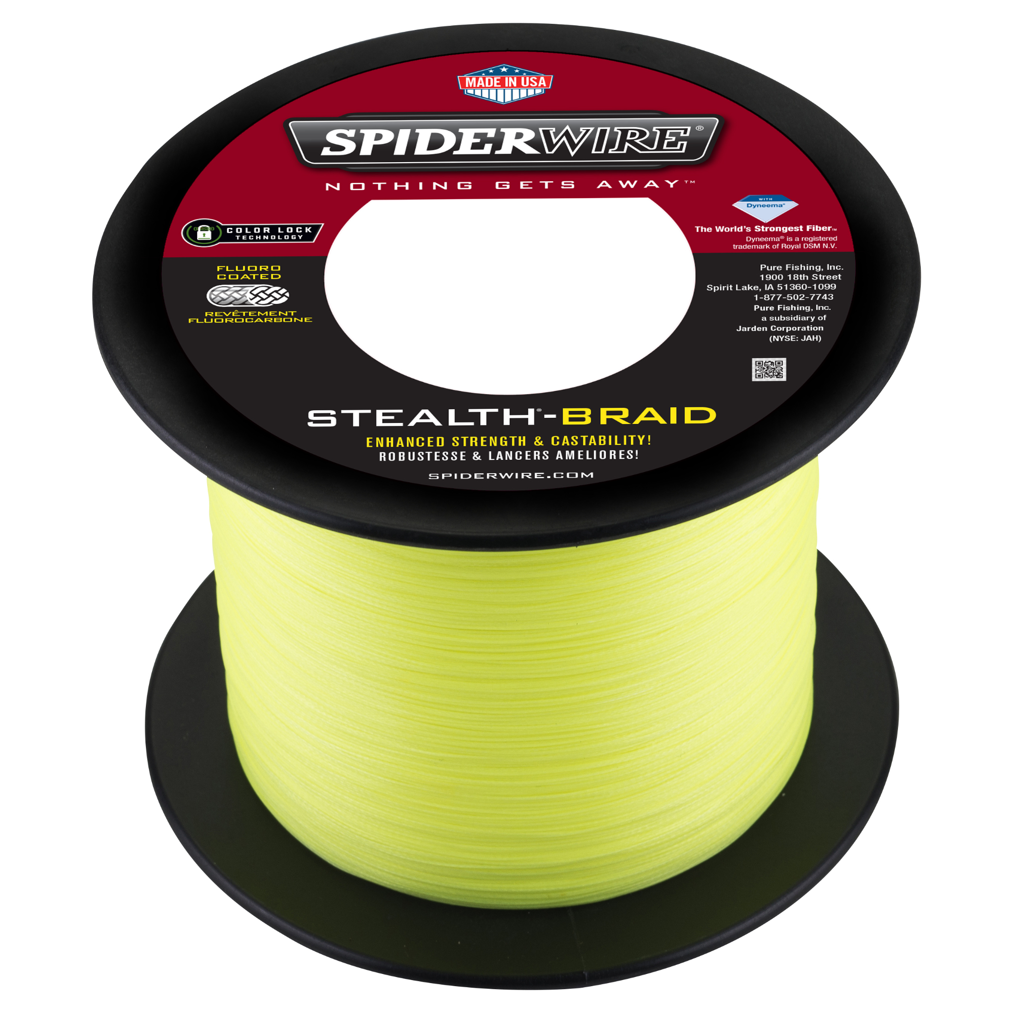 Spiderwire Stealth Fishing Line 30 lb. Hi-Vis Yellow - 1500 Yds - Precision  Fishing