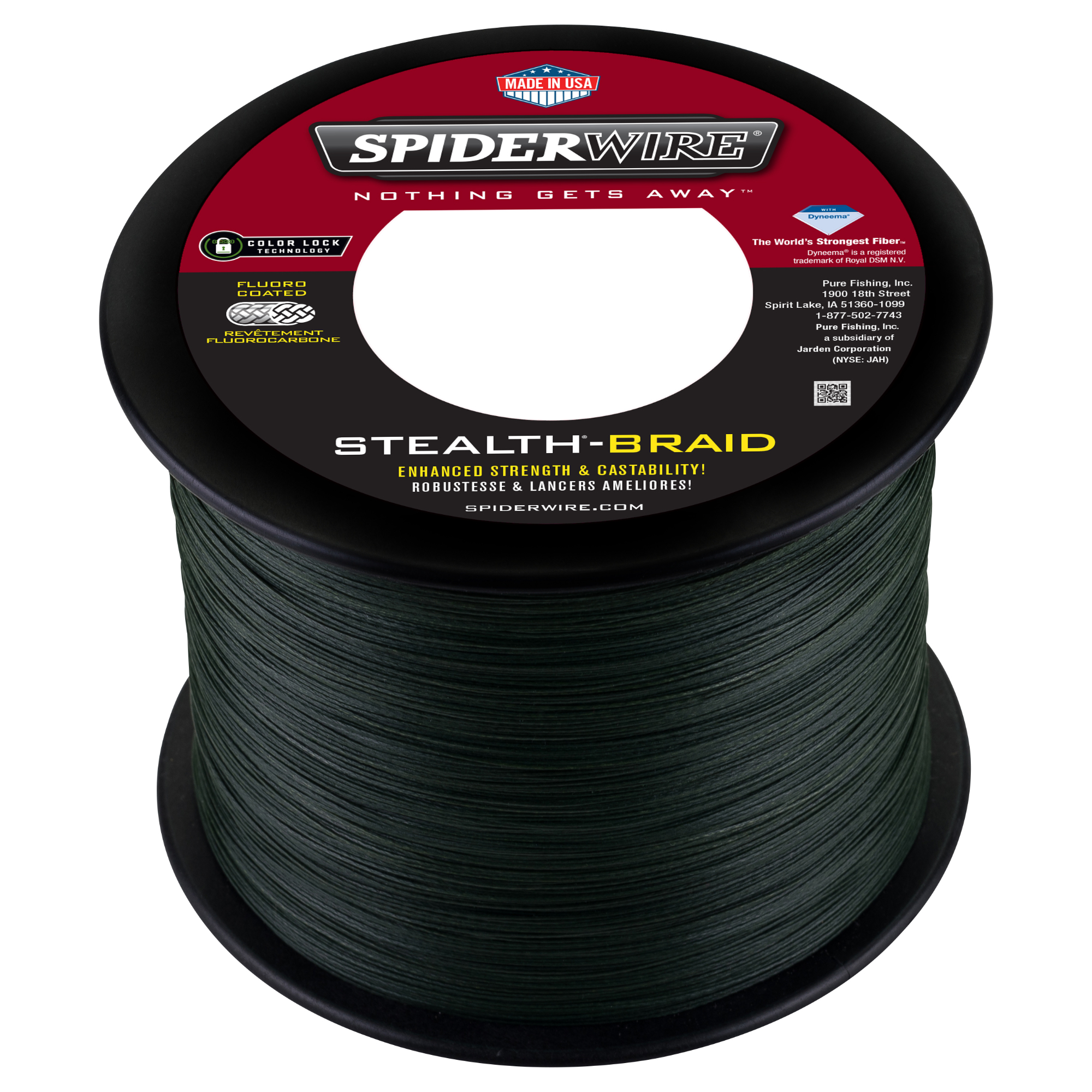 Spiderwire Stealth Fishing Line 40 lb. Moss Green - 1500 Yds - Precision  Fishing