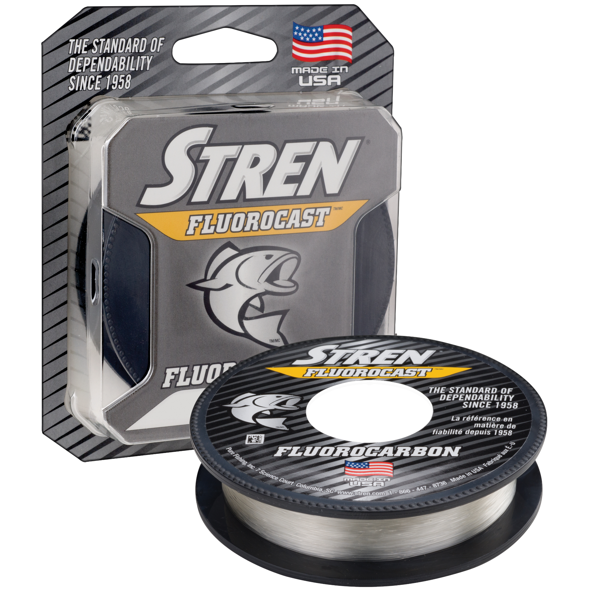 Stren Fluorocast Fishing Line 4 lbs. Clear - 200 Yds - Precision Fishing