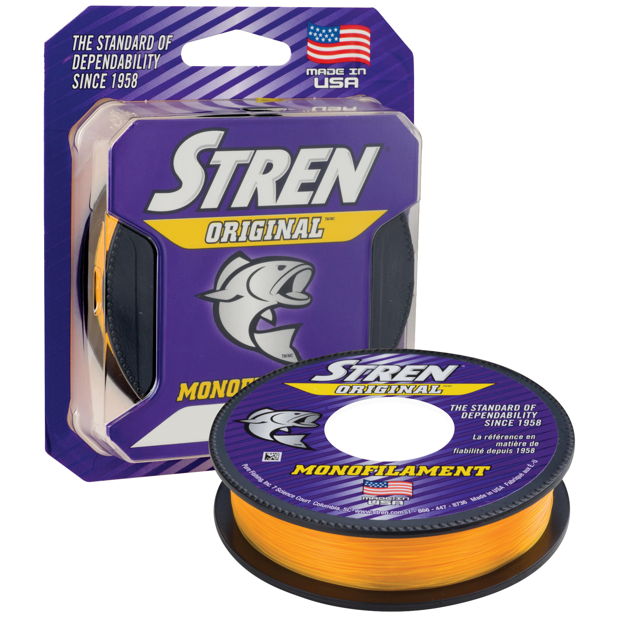 Stren Original Fishing Line 12 lb. Hi-Vis Gold - 300 Yds - Precision Fishing