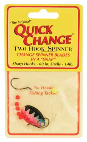 Quick Change Spinner Rig #3 Indiana Rainbow Trout Crystal Blade, Double  Hook - Qty 1 - Precision Fishing