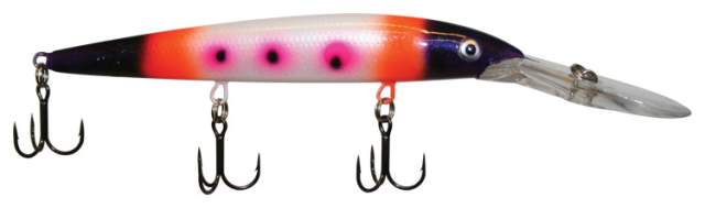 Warrior Lures Custom Painted Rapala Down Deep Husky Jerk #12 Crankbait - P.O.P. - Precision Fishing Warrior Lures Custom Painted Rapala Down Deep Husky Jerk #12 Crankbait - P.O.P. - Precision Fishing