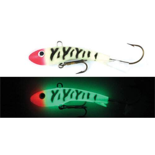 Moonshine Lures Shiver Minnow #3 (1 oz) - Glow Bloody Nose - Precision  Fishing
