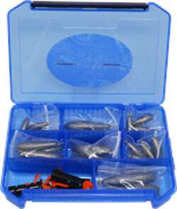 Precision Fishing Trolling Snap Weight Kit (29 Piece with Box