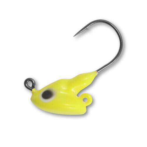 Northland Stand-Up Fire-Ball Jig - 1/8 oz. (4 pk) - Super-Glo Chartreuse -  Precision Fishing