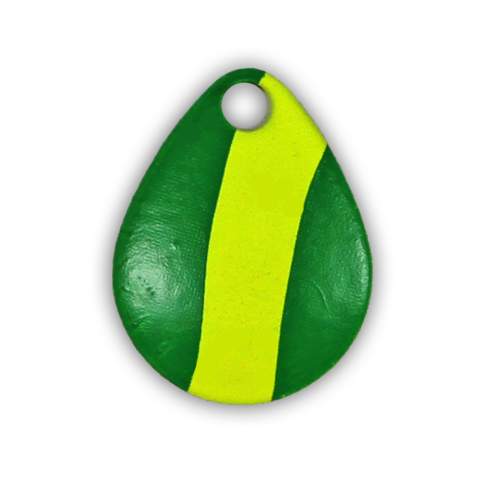 Colorado #5 Green/Yellow Striped with Yellow Back Spinner Blade
