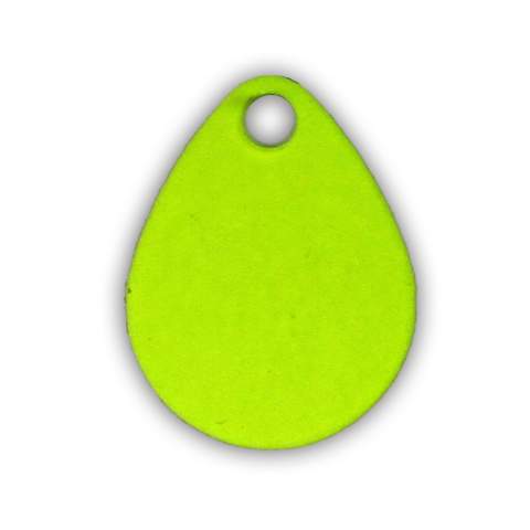 Colorado #5 Chartreuse Painted Deep Cup Spinner Blade - 10 Pack