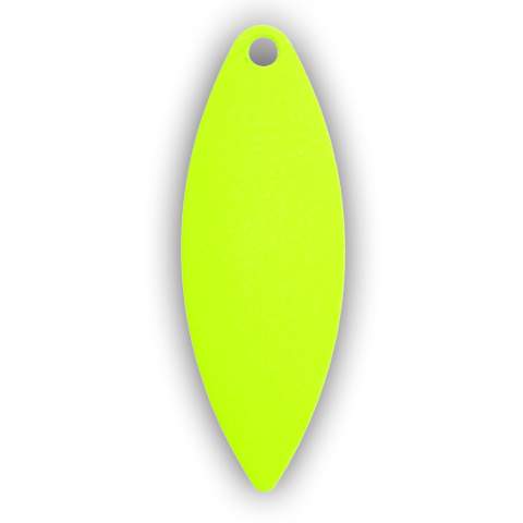 Willowleaf #3 Chartreuse Painted Spinner Blade - 10 Pack - Precision Fishing